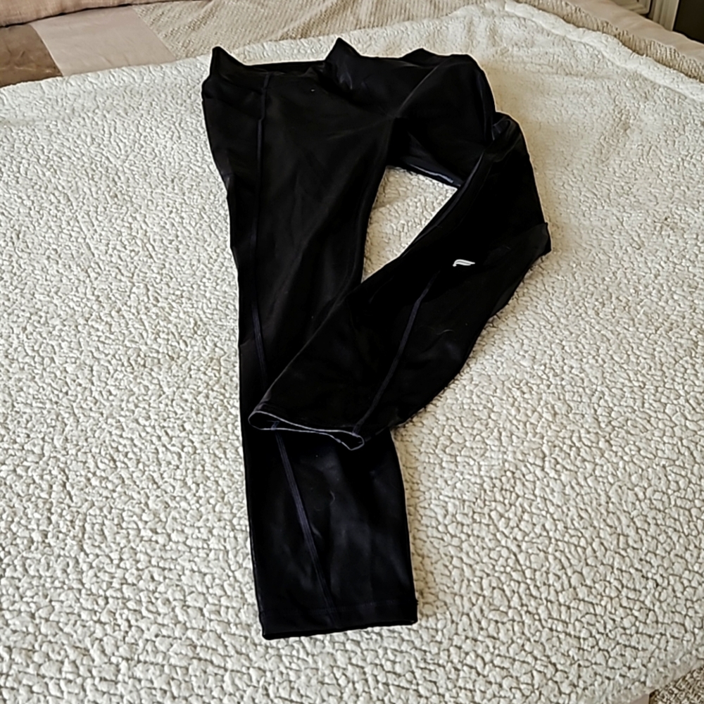 Fabletics leather look leggings, size L, new no tags